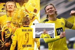Erling Haaland brindó un contudente mensaje de superación tras finalizar la temporada con el Borussia Dortmund.