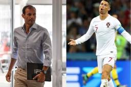 Allegri habló con Cristiano Ronaldo y le hizo ver seguramente su felicidad por el tema de su inminente llegada a la Juventus.