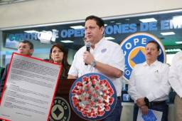 El titular de Copeco en esta emergencia es el señor Gabriel Rubí, mano derecha del presidente Juan Orlando Hernández y quien firma los cheques.