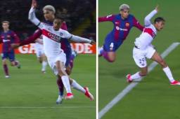 Ronald Araújo fue expulsado en el primer tiempo y complicó las cosas al Barcelona.