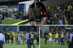 Así se originó la violenta noche en el Morazán: lo que pasó en la caótica pelea de barras del Real España y Marathón