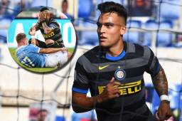 El Inter empató en su visita contra Lazio y Vidal recibió una manotada durante el partido.