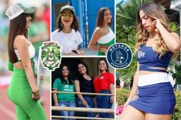 Las bellas edecanes, las esposas de los futbolistas y las guapas aficionadas, engalanaron en estadio Olímpico previo al duelo entre Marathón y Motagua.