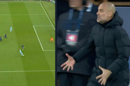 VIDEO: El monumental enfado de Pep Guaridola con Riyad Mahrez por fallar una clara oportunidad de gol en el City vs Real Madrid