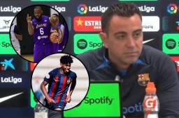 Xavi habló en rueda de prensa previo al partido contra Atlético de Madrid en la Liga Española.