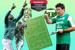 Así es el equipo que prepara Marathón para enfrentar al Portland Timbers en el arranque de los octavos de final de la Champions de Concacaf. Héctor Vargas buscará pegar un carpetazo en la mesa ante los norteamericanos.