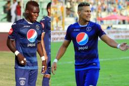Marco Tulio Vega todavía no se consolida con goles en Motagua y junto a Rubilio Castillo no encuentran el camino a las redes. Foto DIEZ