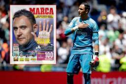 Marca llevará en su portada de este jueves el anunio de Keylor Navas a la directiva de Real Madrid. El tico quiere irse.