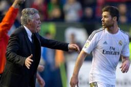 Carlo Ancelotti y Xabi Alonso compartieron vestuario en dos temporadas con Real Madrid y Bayern Múnich.