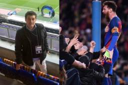 El periodista español, Alfredo Martínez, se volvió loco literalmente con el gol del Barcelona que les dio la clasificación a cuartos de la Champions League.