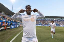 El atacante hondureño, Romell Quioto, sigue marcando goles en la MLS con la camisa del Montreal.