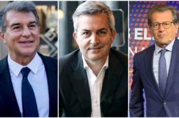 Joan Laporta, Víctor Font y Toni Freixa son los tres candidatos a la presidencia del Barcelona.