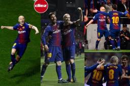 Andrés Iniesta disputó la última final de Copa con la camiseta del Barcelona.