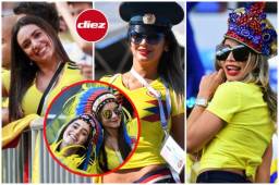 Te dejamos las mejores fotos de las bellas colombianas que estuvieron apoyando a su selección en el Samara Arena. ¿Cuál de todas ellas es tu favorita?