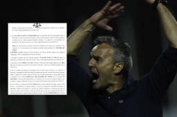 Pablo Lavallén no podrá dirigir este miércoles en el clásico Olimpia-Motagua.