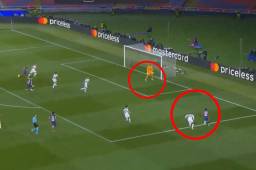 Raphinha marcó el 1-0 del Barcelona ante el PSG en la Champions League.