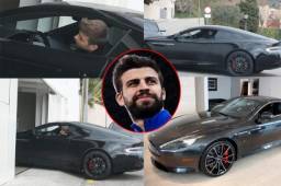 El nuevo auto deportivo de lujo de Gerard Piqué es un Aston Martin DB9 GT.