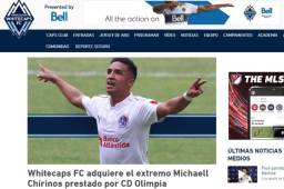 El Vancouver Whitecaps de la MLS anunció en su página de internet la llegada del hondureño Michael Chirinos. Foto DIEZ