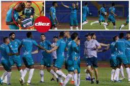 El Santos Laguna reconoció la cancha del Estadio Olímpico de San Pedro Sula y están listos para el juego ante Marathón por la Liga de Campeones de la Concacaf. Acá las imágenes curiosas del entreno. Fotos Neptalí Romero y @ClubSantos