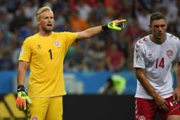 Kasper Schmeichel es el portero titular y uno de los referentes de la selección de Dinamarca.