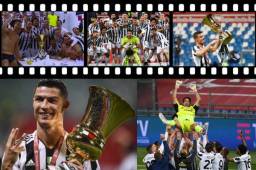 La Juventus de Turín se consagró campeón de la Coppa Italia este miércoles tras derrotar 2-1 al Atalanta, a quien enfrentaron en el estadio de Reggio Emilia con 4.300 aficionados presentes. En el festejo del título, Cristiano Ronaldo y Gianluigi Buffon fueron los protagonistas, oues el veterano arquero disputó su último juego con los bianconeros, mismo caso que podría suceder con CR7.