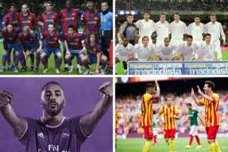 Este domingo se juega el clásico entre Barcelona y Real Madrid y aquí te presentamos las camisetas más hermosas de ambos equipos a lo largo de su historia.