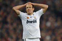 Robben estuvo en el Real Madrid desde el 2007 hasta el 2009.