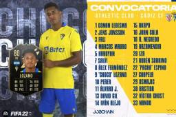 El delantero hondureño Antony 'Choco' Lozano fue convocado para el partido de este viernes donde Cádiz se enfrentará al Athlétic de Bilbao.