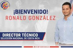 Costa Rica anuncia a Ronald González como su nuevo entrenador. Así lo anunció la Federación de Fútbol de dicho país.
