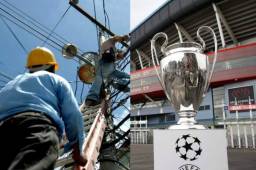 En varios sectores del país no habrá energía eléctrica durante el partido de la Champions League.
