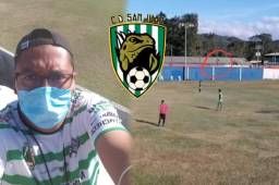 El entrenador hondureño Rommel Salguero quien dirige al San Juan de Quimistán de la Liga de Ascenso, tuvo que dirigir su primer partido desde el techo de un bus.