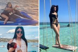Marian Santos, famosa mexicana, ha compartido en las redes sociales fotografías de su visita en Roatán, donde también se encuentra el futbolista Alberth Elis.