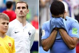 Luis Suárez se retiró entre lágrimas y Griezmann no festejó su gol a Uruguay.