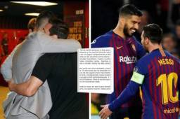 Duro mensaje de Messi contra la directiva por la manera en que sacaron a Luis Suárez del equipo.