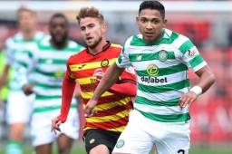 Emilio Izaguirre jugó su segundo partido como titular con Celtic tras su regreso a Escocia.