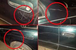 Así fue dañado el automóvil de uno de los árbitros tras finalizar el partido 1-0 a favor del Limeño.