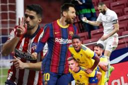 Conoce las fechas en las que Barcelona, Atlético y Real Madrid se enfrentan en la temporada 2021/22 en La Liga de España.