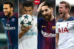 Cristiano Ronaldo comanda la lista de máximos anotadores en la presente Liga de Campeones.