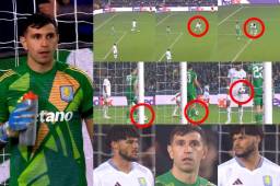 Dibu Martínez protagonista del penal más infantil de la historia de la Champions League en derrota del Aston Villa