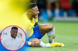 Neymar ha sido considerado un jugador que magnifica las faltas y hoy ha sido criticado por Julio Baptista. Fotos agencias