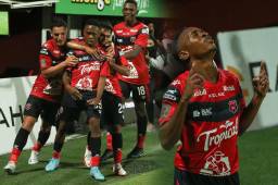 ¡Hondureño Bryan Félix anota su primer gol en Costa Rica y le da el triunfo al Alajuelense contra San Carlos!