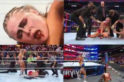 Charlotte Flair, que golpeó a Ronda Rousey con una silla, fue descalificada tras atacar a su rival con palos de kendo.