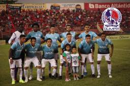 Plantilla de Real de Minas en uno de sus encuentros ante el Vida en el Torneo Clausura 2019.