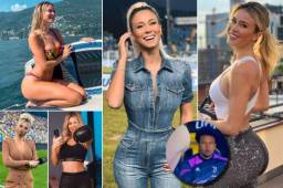 La presentadora cubrió el Juventus-Hellas Verona del sábado y dejó impactado a uno de los jugadores del equipo bianconero. La imagen se hizo viral en redes sociales.