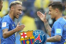 Coutinho llegaría al PSG a cambio de Neymar; los brasileños mueven el mercado de fichajes en Europa.