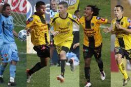 Kevin Hernández, Edder Delgado, Jairo Puerto, Mario Martínez y Alfredo Mejía juntos tras ocho años después.