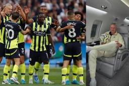 Curiosa la forma que tienen los jugadores del City de felicitar a Haaland, le dicen que están hartos.