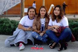 Poca afición hondureña se ha dado cita al estadio BBVA Compass Stadium para el juego con Jamaica. Foto Gustavo Caballero