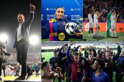 Raphinha tuvo una gran noche, se llevó el Balón y el premio MVP. Thomas Muller se vio humillado y así festejó el Barcelona en la Champions League.