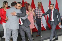 Emilio Izaguirre, exfutbolista de Motagua y de la Selección Nacional de Honduras, decidió dar un giro en su vida profesional y este día se oficializó su incursión en la política. Fotos Diez: Marvin Salgado.